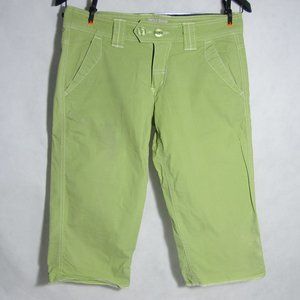 Horny Toad Lime Green Cargo Pants Long Shorts S